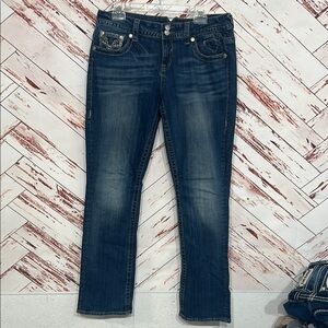 Vigoss Dallas/slim bootcut embellished jeans